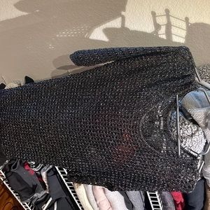 Express crochet short sleeved sweater